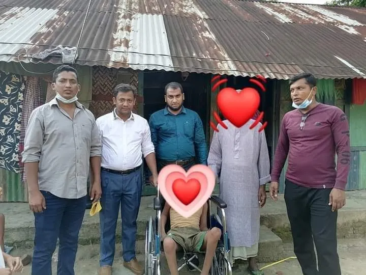হুইল চেয়ার প্রদান... মাদার তেরেসা মানবসেবা সোসাইটি