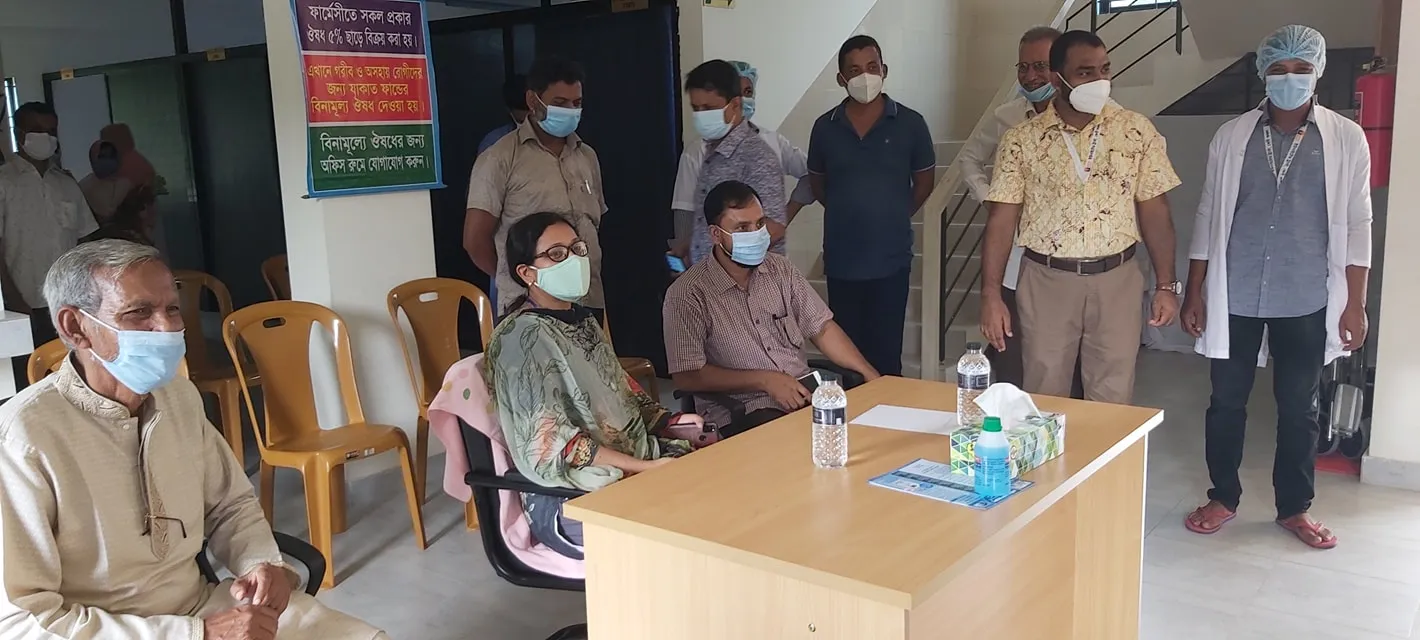 জাতির শ্রেষ্ঠ সন্তানদের সম্মানে  ফ্রি চক্ষু সেবা অনুষ্ঠান। উপস্থিত ছিলেন  উপজেলা নির্বাহী অফিসার  জনাব সাজিয়া তাহের ম্যাডাম।